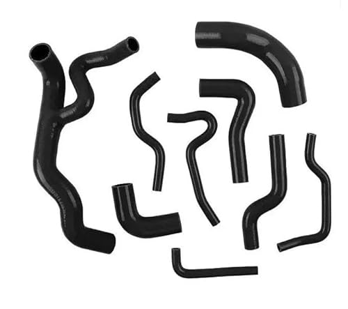 ASYXPCRH Kompatibel mit VW Golf MK4 VR6 12 V 2,8 l 1997–2010 Silikon-Heizkörper-Kühlmittelschlauch (schwarz) von ASYXPCRH