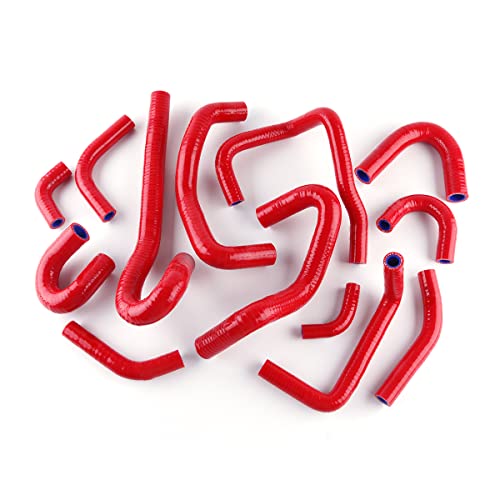 ASYXPCRH Silikon Kühlmittelschlauch kompatibel mit Nissan Skyline R32 R33 R34 GTR RB RB26DETT (rot) von ASYXPCRH