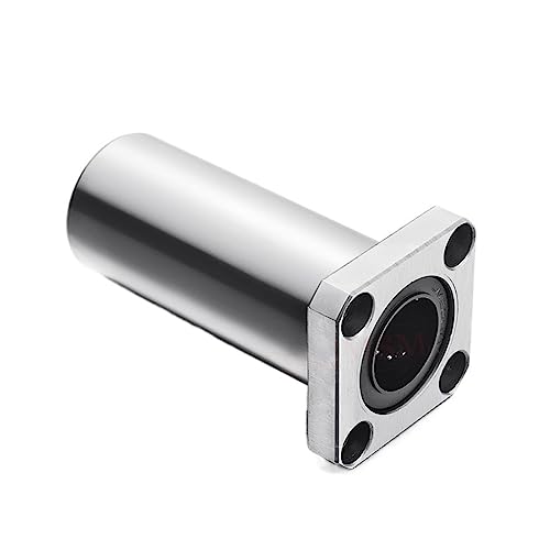 Abgedichtete Miniatur-Stahlkugellager, 2 Stück Linearlager mit langem Vierkantflansch (LMK8LUU, LMK10LUU, LMK12LUU, LMK16LUU, LMK20LUU, LMK25LUU, LMKL30UU)(LMK6LUU) von ASZHQUXIUAS