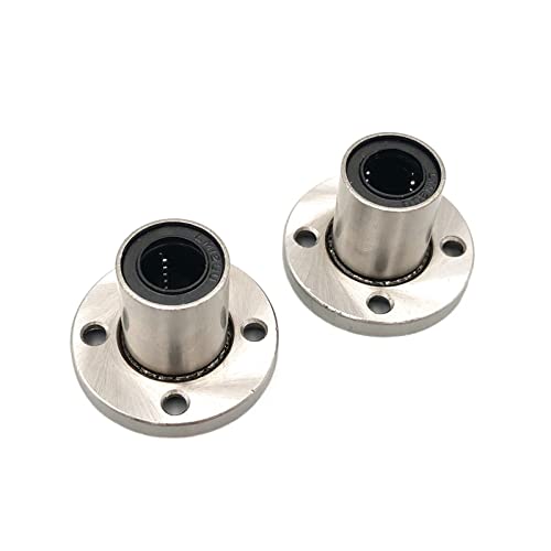 Abgedichtete Miniatur-Stahlkugellager, 8 teile/los LMF12UU 12mm Rund Runde Flansch Linear Motion Ball Bushing-Lager 12x21x30mm von ASZHQUXIUAS