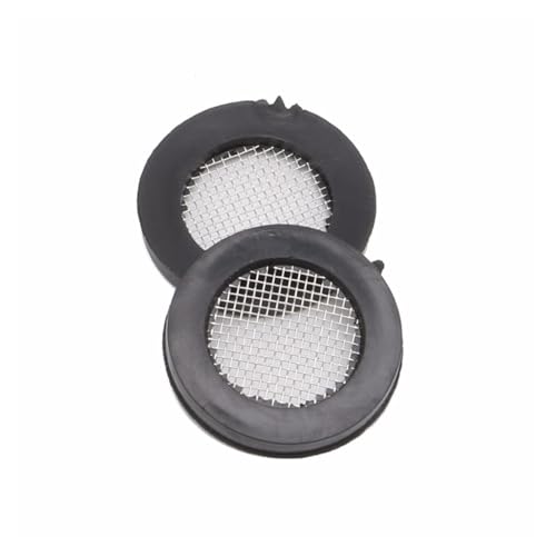 Duschkopffilterdichtung, 20er-Pack Edelstahl-Gummi-Unterlegscheibenfilter Schwarz 2 cm for Duschhahnkopf von ASZHQUXIUAS