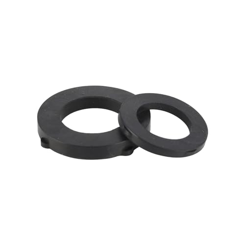 Duschkopffilterdichtung, Gummidichtung mit Filter 1/2 Zoll 3/4 Zoll Edelstahlgewebe 10er-Pack Schwarz Mehrere Größen(19mm) von ASZHQUXIUAS