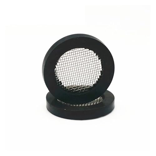 Duschkopffilterdichtung, Gummidichtung mit Filternetz for Duscharmatur, 10 Stück, Schwarz, 11–37 mm(16MM) von ASZHQUXIUAS