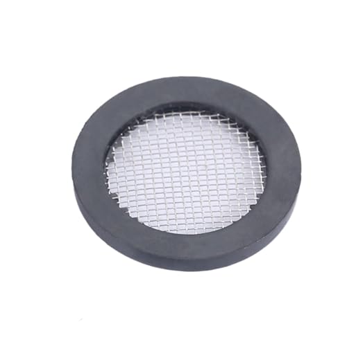 Duschkopffilterdichtung, Packung mit 10 1/2 3/4 Zoll flachen und erhöhten Maschenscheiben Gummidichtungsfiltern Schwarz Mehrere Größen(A 24mm) von ASZHQUXIUAS