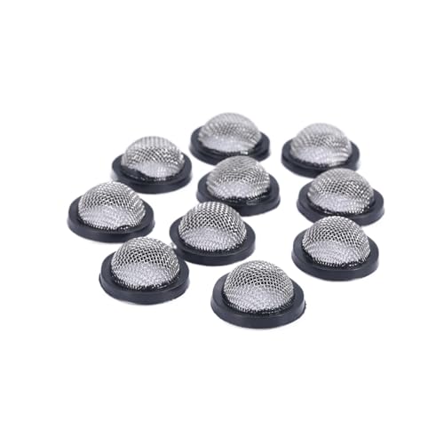 Duschkopffilterdichtung, Packung mit 10 1/2 3/4 Zoll flachen und erhöhten Maschenscheiben Gummidichtungsfiltern Schwarz Mehrere Größen(D 24mm) von ASZHQUXIUAS
