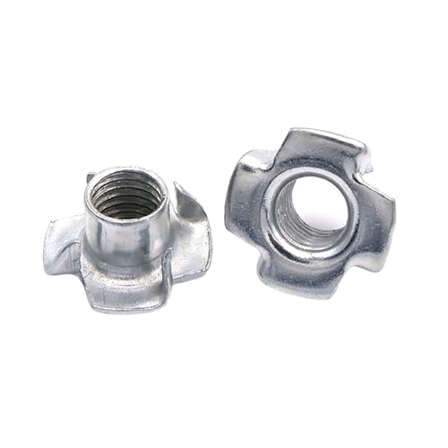 Vierzinkige T-Muttern, 20 stücke M3 M4 M5 M6 M8 M10 Lautsprecher Mutter T-mutter Blind Pronged T Mutter Möbel Hardware(M6) von ASZHQUXIUAS