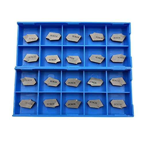 ASZLBYM 20PCS SP300 PC9030 CNC Grooving Cut-Off Carbide Inserts Fit for SPB Lathe Grooving Cutting Tools, PVD Black Coating ASZLBYM 20PCS SP300 PC9030 CNC Grooving Cut-Off Carbide Inserts Fit for SPB Lathe Grooving Cutting Tools, PVD Black Coating von ASZLBYM