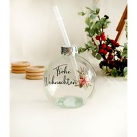 Weinglas Kugel Weihnachten Rund | Geschenk Für Freundin Glühwein Trinkgefäß von AScreativ