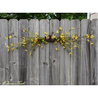 Rustikal-Frühling Rustikale Swag, Frühling Tür Blume Scheune Rusty Hufeisen von ASeasonsTouch