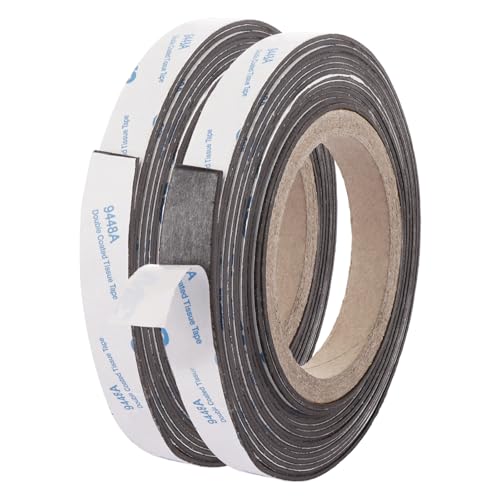 ASelected 3 Rollen magnetband selbstklebend 1,5 MM x 5 M lang magnetband selbstklebendes Magnetband magnetstreifen selbstklebend stark für DIY Kunstprojekte Whiteboards von ASelected