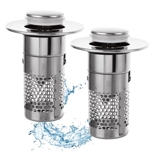 ASelected 2 Stück Abflussstopfen für 34-40 MM Waschbeckenstöpsel Universal Pop Up Abflusssieb Waschbecken Abflussstopfen Waschbecken mit Haarsieb für Küche ASelected 2 Stück Abflussstopfen für 34-40 MM Waschbeckenstöpsel Universal Pop Up Abflusssieb Waschbecken Abflussstopfen Waschbecken mit Haarsieb für Küche von ASelected