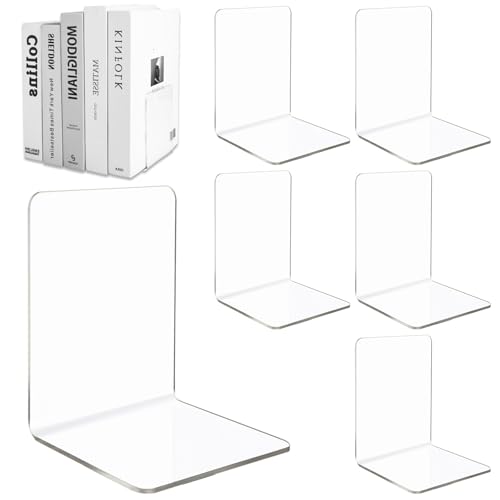 ASelected 6 Stück Buchstütze 13 x 10 x 10 cm Bücherhalter Transparenten Acrylbuchstützen für Schreibtischorganisation Zuhause Schule Bibliothek ASelected 6 Stück Buchstütze 13 x 10 x 10 cm Bücherhalter Transparenten Acrylbuchstützen für Schreibtischorganisation Zuhause Schule Bibliothek von ASelected