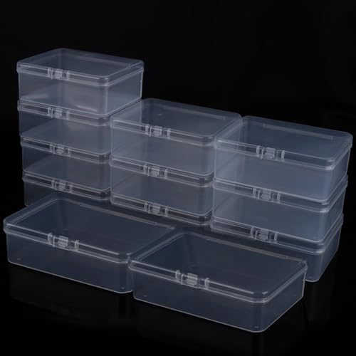 ASelected 12 Stück Plastikbox mit Deckel 9,5 x 6,5 x 3,5 CM Aufbewahrungsbox Klein Aufbewahrungsbox mit Deckel für Kleine Perlen Schmuck Schrauben Bastelzubehör ASelected 12 Stück Plastikbox mit Deckel 9,5 x 6,5 x 3,5 CM Aufbewahrungsbox Klein Aufbewahrungsbox mit Deckel für Kleine Perlen Schmuck Schrauben Bastelzubehör von ASelected