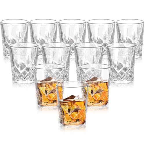 ASelected 12 Stück Schnapsgläser aus Kristall Glas 50 ML Schnapsgläser Shotgläser Standfest für Jede Party von ASelected