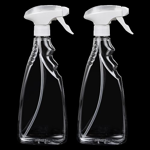 ASelected 2 Pcs Transparent Leer Fein Nebel Kunststoff Spray Flasche 500Ml Wasser Spray Flasche Für Gartenarbeit Reinigung Lufterfrischung Haar Sprayer von ASelected