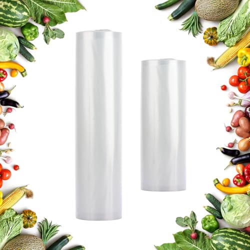 ASelected 2 Rollen Vakuumierbeutel 20 x 600CM & 28 x 600 CM Vakuumierfolie Vacuum Beutel für Alle Vakuumierer Stark & Reißfest Sous Vide geeignet Wiederverwendbar Vakuumrollen ASelected 2 Rollen Vakuumierbeutel 20 x 600CM & 28 x 600 CM Vakuumierfolie Vacuum Beutel für Alle Vakuumierer Stark & Reißfest Sous Vide geeignet Wiederverwendbar Vakuumrollen von ASelected