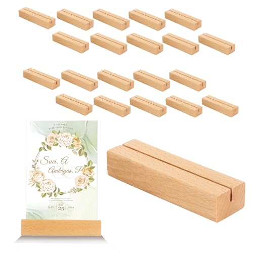 ASelected 20 Stück Kartenhalter Holz 10 x 3 x 2 CM Tischkartenhalter Menükartenhalter Holzständer für Hochzeiten Restaurants Bankette Partys ASelected 20 Stück Kartenhalter Holz 10 x 3 x 2 CM Tischkartenhalter Menükartenhalter Holzständer für Hochzeiten Restaurants Bankette Partys von ASelected