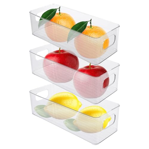 ASelected 3 Stück Kühlschrank Organizer Fridge Organizer Durchsichtig Aufbewahrungsbox Stapelbar Kühlschrank Boxen für Kühlschränke Gefriertruhen und Schränke ASelected 3 Stück Kühlschrank Organizer Fridge Organizer Durchsichtig Aufbewahrungsbox Stapelbar Kühlschrank Boxen für Kühlschränke Gefriertruhen und Schränke von ASelected