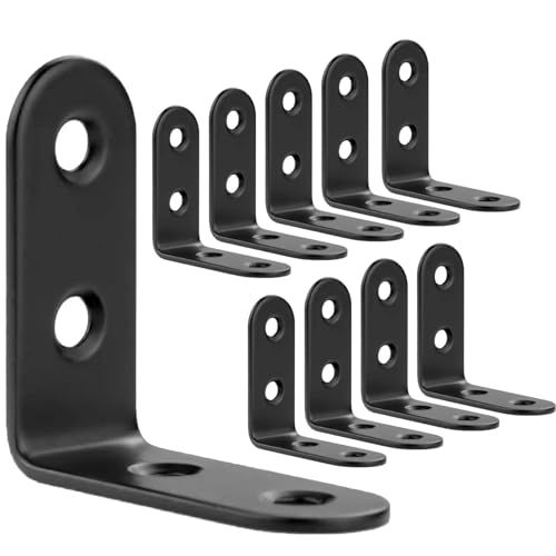 ASelected 50 Stücke Edelstahl Winkel Metall 40 x 40 mm, 90 Grad Schwarz Winkelverbinder Eckwinkel Edelstahl Stuhlwinkel zum Befestigen und Reparieren von Möbeln, Verstärkungsfuge ASelected 50 Stücke Edelstahl Winkel Metall 40 x 40 mm, 90 Grad Schwarz Winkelverbinder Eckwinkel Edelstahl Stuhlwinkel zum Befestigen und Reparieren von Möbeln, Verstärkungsfuge von ASelected