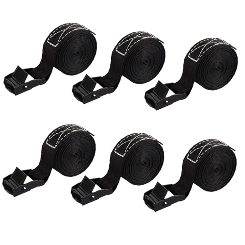 ASelected 6 Stück Spanngurt Zurrgurt 25 MM x 2 M Verstellbare Zurrgurt mit Klemmschloss Spanngurte für Fahrräder Motorräder Lieferwagen Lastenanhänger Kajaks und Gepäck ASelected 6 Stück Spanngurt Zurrgurt 25 MM x 2 M Verstellbare Zurrgurt mit Klemmschloss Spanngurte für Fahrräder Motorräder Lieferwagen Lastenanhänger Kajaks und Gepäck von ASelected