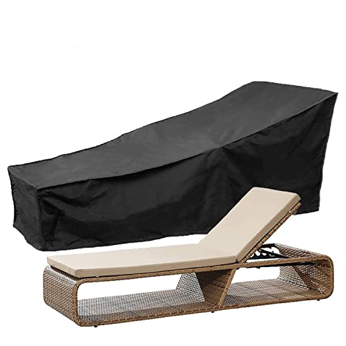 ASelected Abdeckung für Gartenliege, Sonnenliege Abdeckung Wasserdicht, 210D Oxford Gartenliege Schutzhülle für Sonnenliege, Winddicht Abdeckung für Deckchair, Liegestuhl, 210 x 75 x 80 cm von ASelected