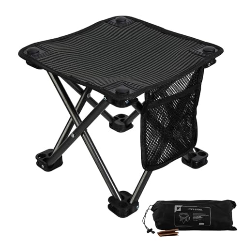 ASelected Camping Hocker klapphocker Mini Klapphocker 36cm Hoch Camping Hocker Faltbarer Outdoor Hocker für Camping, Konzerte, Angeln, Wandern von ASelected