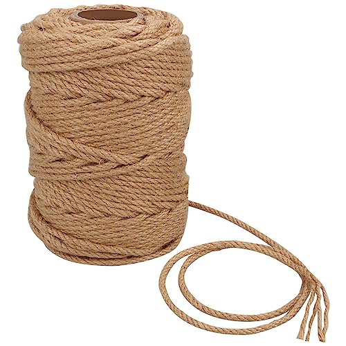 ASelected Juteschnur 50 m x 6 mm Sisal Kratzbaum Juteseil Sisalseil für Kratzbaum/Gartenbündelung, Reparatur von Kratzbaum von ASelected