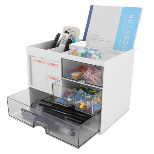ASelected Schreibtisch Organizer mit 3 Schubladen, Büro Organizer, Desk Organizer, Multifunktionaler Organizer für Schreibtisch Schule Home Office ASelected Schreibtisch Organizer mit 3 Schubladen, Büro Organizer, Desk Organizer, Multifunktionaler Organizer für Schreibtisch Schule Home Office von ASelected