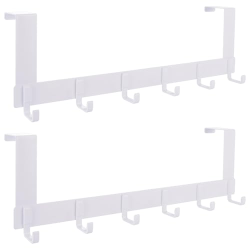 ASelected 2 Stück Türgarderobe Türhaken mit 6 Haken 40 x 12 CM Handtuchhalter tür Kleiderhaken für Küche Wohnzimmer Schlafzimmer Bad ASelected 2 Stück Türgarderobe Türhaken mit 6 Haken 40 x 12 CM Handtuchhalter tür Kleiderhaken für Küche Wohnzimmer Schlafzimmer Bad von ASelected
