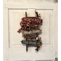Handgemachtes Weihnachtsleiter Dekor Bauernhaus Pfeil Mit Glöckchen Handgemachtes Weihnachtsleiter Dekor Bauernhaus Pfeil Mit Glöckchen von ASentimentalSeason