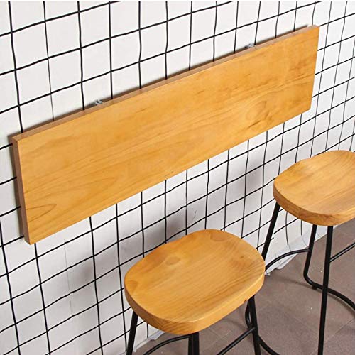 ASerZenith Klappbarer Wandtisch, Massivholz-Klapptisch, robuster Esstisch zur Wandmontage, sehr gut geeignet für Küche/Café,100x45CM von ASerZenith