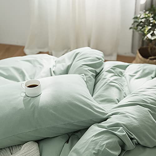 AShanlan 2er Set Kissenbezug 80x80 Hellgrün Kopfkissenbezug 80 x 80 Grün Mikrofaser Kissen Bezug 80x80cm mit Reißverschluss Doppelpack Polsterbezug Set Pillow Case Pillow Cover von AShanlan