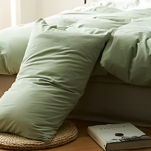 AShanlan 2er Set Kissenbezug 80x80 Salbeigrün Kopfkissenbezug 80 x 80 Grün Mikrofaser Kissen Bezug 80x80cm mit Reißverschluss Doppelpack Polsterbezug Set Pillow Case Pillow Cover von AShanlan