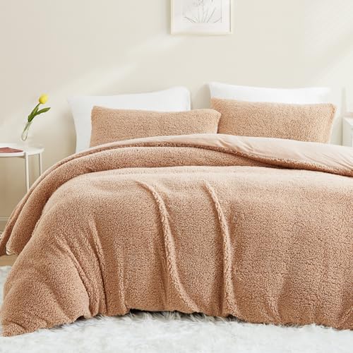 AShanlan Winter Fleece Bettwäsche 200x220 Khaki Super Warme Sherpa Bettbezug Flauschig ÖKO-TEX Bettwäsche-Sets Cashmere Touch mit Reißverschluss und 2 Kissenbezug 80x80 cm AShanlan Winter Fleece Bettwäsche 200x220 Khaki Super Warme Sherpa Bettbezug Flauschig ÖKO-TEX Bettwäsche-Sets Cashmere Touch mit Reißverschluss und 2 Kissenbezug 80x80 cm von AShanlan