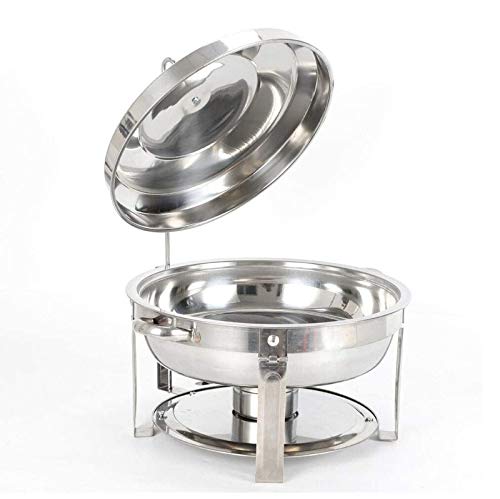 ASumPio Elektrischer Buffet-Server Chafing Dish Edelstahl-Speisenwärmer, Speisenwärmer, Runder Wärmebehälter Für Catering, Buffet Und Party,M,S von ASumPio