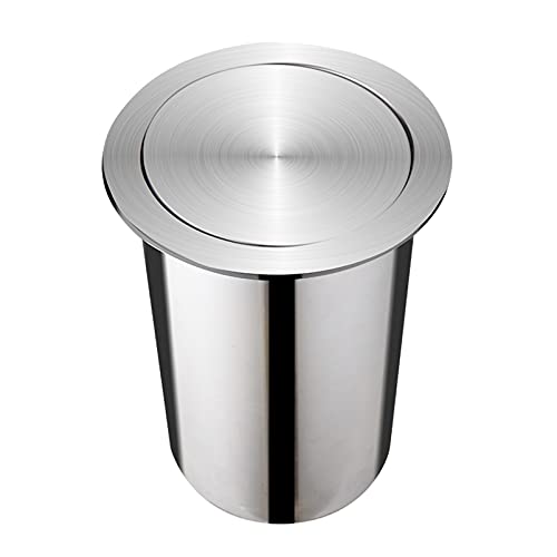 Mülleimer Aus Edelstahl Für Den Privatgebrauch Und Gewerbe. Ein Versteckter Mülleimer Ist In Die Arbeitsplatte Eingebaut, Runder Mülleimer Mit Kippdeckel Für Küche, Essen Und Toilette, Für Hotels, S Mülleimer Aus Edelstahl Für Den Privatgebrauch Und Gewerbe. Ein Versteckter Mülleimer Ist In Die Arbeitsplatte Eingebaut, Runder Mülleimer Mit Kippdeckel Für Küche, Essen Und Toilette, Für Hotels, S von ASumPio