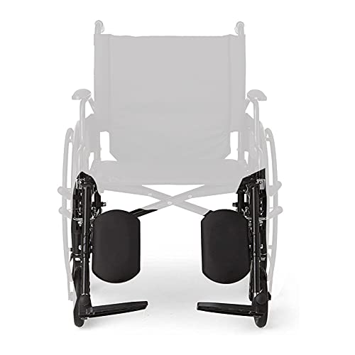 ATAAY Erhöhte Beinstütze/Fußstütze für Rollstühle, Beinstütze für Rollstühle, Beinstützen für Rollstühle mit Verbundstoff-Fußplatten und gepolsterten Wadenpolstern von ATAAY