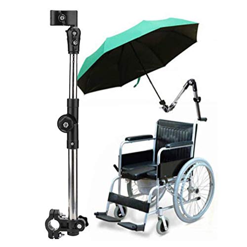 ATAAY Verstellbarer Regenschirmhalter für den Außenbereich, Schirmhalter für Rollstühle, Rollatoren, Rollatoren, Fahrräder, Kinderwagen, Rollstuhlzubehör von ATAAY
