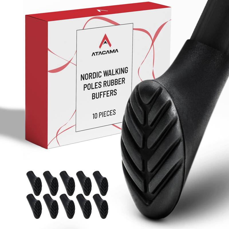 Nordic Walking Gummipuffer - 10er-Set von ATACAMA