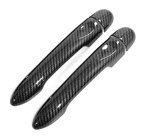 ATACDVDYEU Auto Außentür Griff Abdeckung Für Alpine A110 2017-2022 Für Coupe Türgriffabdeckungen Ohne Bohren Außenbecherschutz Anti-Scratch-Trim-Kit(1 Smart Carbon Fiber Pattern) von ATACDVDYEU