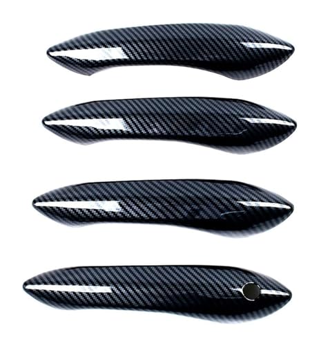 ATACDVDYEU Auto Außentür Griff Abdeckung Für B&MW I3 2018-2024 Türgriffabdeckung Dekoratives Anti-Kratzschutzzubehör(Carbon Fiber Pattern) von ATACDVDYEU