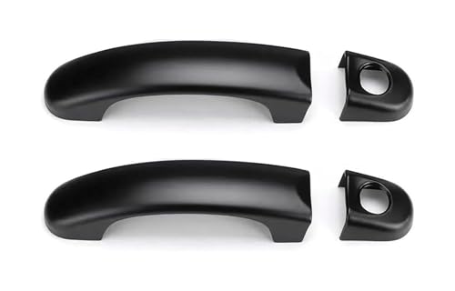 ATACDVDYEU Auto Außentür Griff Abdeckung Für B&eetle 2003-2011 Chrom Türgriff Zierleisten Anti-Kratz-Schutzfolie Zubehör Protector Kompatibel Mit(Double Hole Matte Black) von ATACDVDYEU