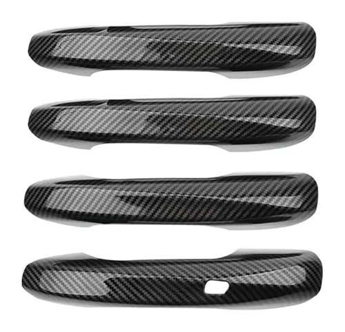 ATACDVDYEU Auto Außentür Griff Abdeckung Für B&enz Für GLA GLB GLC GLE 2022-2024 Linker Fahrertürgriff Dekorativer Cup Pull Zubehörschutz Anti-Scratch Kompatibel Mit(Carbon Fiber Pattern) von ATACDVDYEU