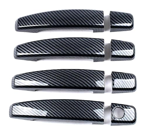 ATACDVDYEU Auto Außentür Griff Abdeckung Für Buick Excelle GT 2010-2015 Einloch-Türgriffabdeckung Dekorativer Kratzschutz(Carbon Fiber Pattern) von ATACDVDYEU