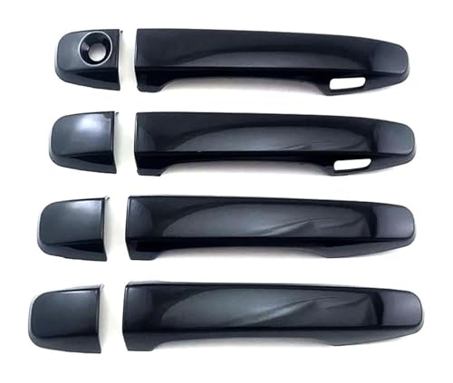 ATACDVDYEU Auto Außentür Griff Abdeckung Für Corolla Für Fielder 2012-2023 Einloch-Doppel-Smart-Türgriffschale Anti-Kratz-Modifikationszubehörschutz Kompatibel Mit(Bright Black) von ATACDVDYEU