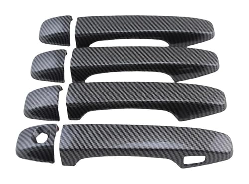 ATACDVDYEU Auto Außentür Griff Abdeckung Für Corolla Für Fielder 2012-2023 Einzelloch 1-Smart Türgriffschale Anti-Kratzschutz Zubehörschutz Kompatibel Mit(Carbon Fiber Pattern) von ATACDVDYEU