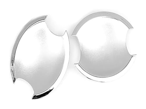 ATACDVDYEU Auto Außentür Griff Abdeckung Für Dualis J10 2007-2014 Einloch-Türgriffabdeckung Dekoratives Anti-Kratz-Schutzzubehör(2 Small Door Bowls Electroplated) von ATACDVDYEU