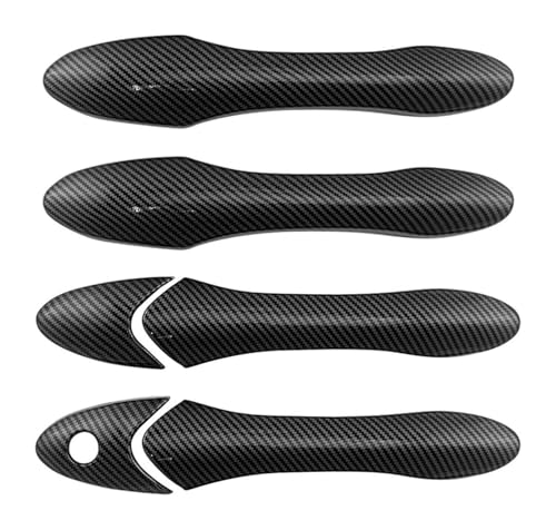 ATACDVDYEU Auto Außentür Griff Abdeckung Für Freed GB3 GB4 GP3 2008-2016 Einloch-Türgriff Dekorative Zierleiste Cup-Pull-Zubehör-Kit Schutz Kratzfest Kompatibel Mit(Carbon Fiber Pattern) von ATACDVDYEU