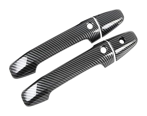 ATACDVDYEU Auto Außentür Griff Abdeckung Für Freed GB5 GB6 GB7 GB8 2016-2022 Einloch-Dual-Smart-Türgriffbecher Kratzfeste Modifikation Zubehörschutz Anti Kompatibel Mit(2 Doors Carbon Fiber Pattern) von ATACDVDYEU