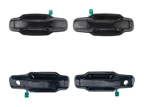 ATACDVDYEU Auto Außentür Griff Abdeckung Für Kia Für Sorento 2003-2009 826503E021 826603E021 836503E021 836603E021 Türgriff Außenabdeckung Vorne Links Rechts Schwarze Griffe(1 Set Black) von ATACDVDYEU